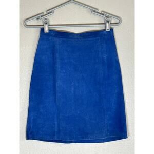 Vintage Blue Mini Skirt